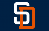 San Diego Padres 1991-2003 Cap Logo Sticker Heat Transfer