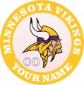 Minnesota Vikings Customized Logo decal sticker