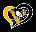 Pittsburgh Penguins Heart Logo decal sticker