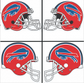 Buffalo Bills Helmet Logo Sticker Heat Transfer