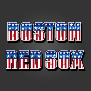 Boston Red Sox American Captain Logo Sticker Heat Transfer