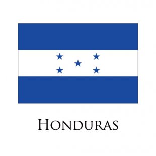 Honduras flag logo Sticker Heat Transfer
