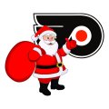 Philadelphia Flyers Santa Claus Logo Sticker Heat Transfer