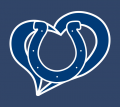 Indianapo lis Colts Heart Logo Sticker Heat Transfer