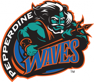 Pepperdine Waves 1998-2003 Primary Logo Sticker Heat Transfer