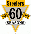 Pittsburgh Steelers 1992 Anniversary Logo Sticker Heat Transfer