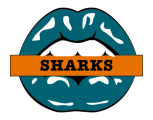San Jose Sharks Lips Logo decal sticker