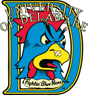 Delaware Blue Hens 1987-1998 Primary Logo decal sticker