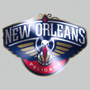 New Orleans Pelicans Stainless steel logo decal sticker