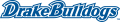 Drake Bulldogs 2015-Pres Wordmark Logo 03 decal sticker