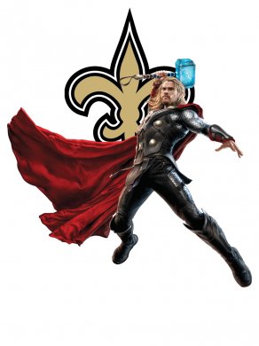 New Orleans Saints Thor Logo Sticker Heat Transfer