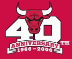 Chicago Bulls 2006 Anniversary Logo decal sticker
