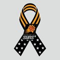 Phoenix Suns Ribbon American Flag logo decal sticker