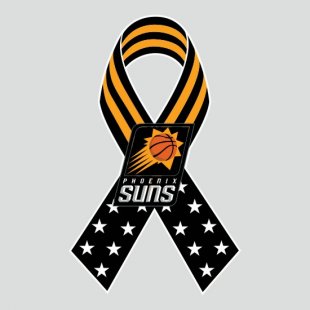 Phoenix Suns Ribbon American Flag logo Sticker Heat Transfer