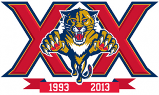 Florida Panthers 2013 14 Anniversary Logo decal sticker