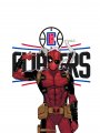 Los Angeles Clippers Deadpool Logo Sticker Heat Transfer