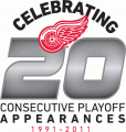 Detroit Red Wings 2010 11 Misc Logo decal sticker