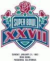 Super Bowl XXVII Logo Sticker Heat Transfer