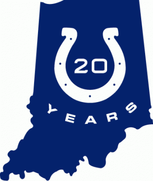 Indianapolis Colts 2003 Anniversary Logo decal sticker