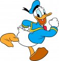 Donald Duck Logo 24 Sticker Heat Transfer
