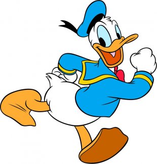 Donald Duck Logo 24 decal sticker