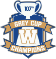 Winnipeg Blue Bombers 2019 Champion Logo Sticker Heat Transfer