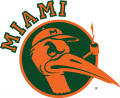 Miami Hurricanes 1949-1965 Alternate Logo 01 decal sticker
