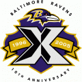 Baltimore Ravens 2015 Anniversary Logo 01 Sticker Heat Transfer