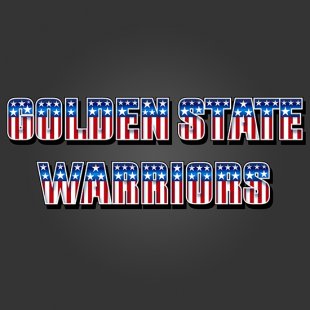 Golden State Warriors American Captain Logo Sticker Heat Transfer