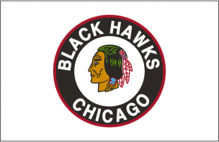 Chicago Blackhawks 1951 52-1954 55 Jersey Logo decal sticker