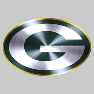 Green Bay Packers Stainless steel logo decal sticker