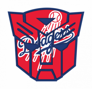 Autobots Los Angeles Dodgers logo Sticker Heat Transfer