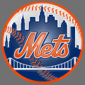 New York Mets Plastic Effect Logo Sticker Heat Transfer