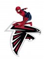 Atlanta Falcons Spider Man Logo Sticker Heat Transfer