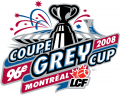 Grey Cup 2008 Primary Logo Sticker Heat Transfer