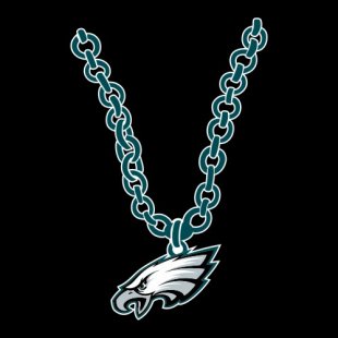 Philadelphia Eagles Necklace logo Sticker Heat Transfer