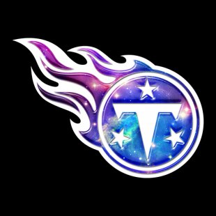 Galaxy Tennessee Titans Logo Sticker Heat Transfer