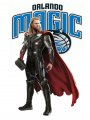 Orlando Magic Thor Logo Sticker Heat Transfer