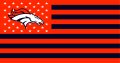 Denver Broncos Flag001 logo decal sticker