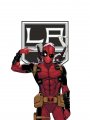 Los Angeles Kings Deadpool Logo Sticker Heat Transfer