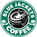 Columbus Blue Jackets Starbucks Coffee Logo Sticker Heat Transfer