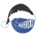 Dallas Mavericks Basketball Christmas hat logo decal sticker