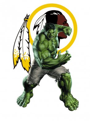 Washington Redskins Hulk Logo Sticker Heat Transfer