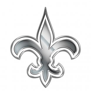 New Orleans Saints Silver Logo Sticker Heat Transfer