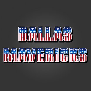 Dallas Mavericks American Captain Logo Sticker Heat Transfer