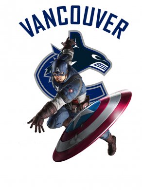 Vancouver Canucks Captain America Logo decal sticker