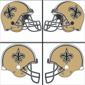 New Orleans Saints Helmet Logo Sticker Heat Transfer