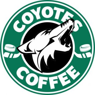 Arizona Coyotes Starbucks Coffee Logo decal sticker