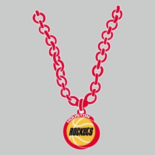 Houston Rockets Necklace logo decal sticker