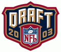 NFL Draft 2003 01 Logo Sticker Heat Transfer